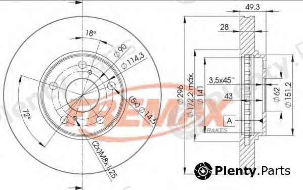  FREMAX part BD-4401 (BD4401) Brake Disc