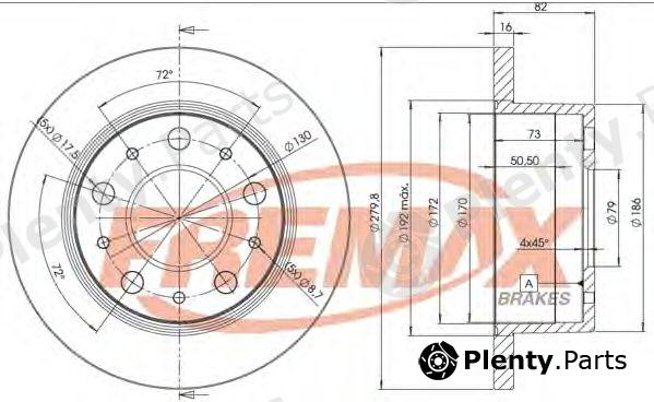  FREMAX part BD-4696 (BD4696) Brake Disc