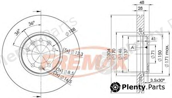  FREMAX part BD-4755 (BD4755) Brake Disc
