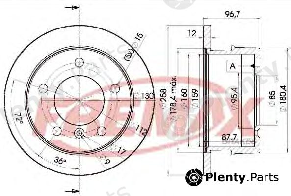  FREMAX part BD-0184 (BD0184) Brake Disc