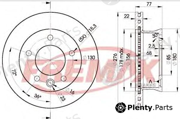  FREMAX part BD-0186 (BD0186) Brake Disc