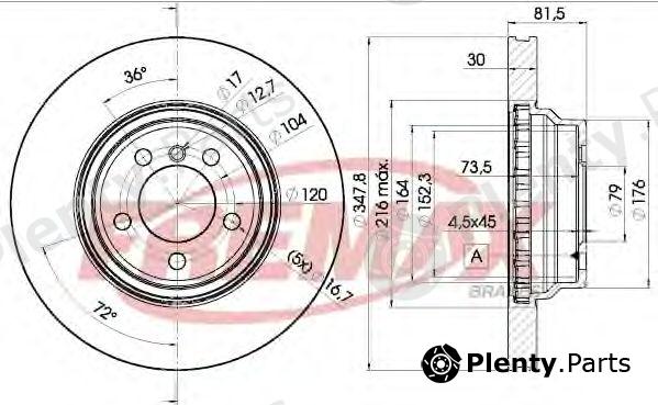  FREMAX part BD-0267 (BD0267) Brake Disc