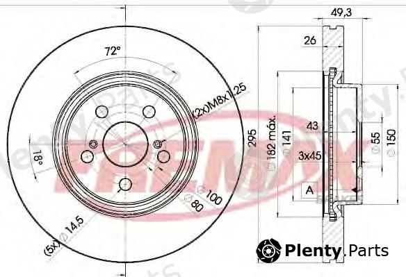  FREMAX part BD-0505 (BD0505) Brake Disc