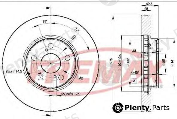  FREMAX part BD-0600 (BD0600) Brake Disc