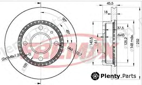  FREMAX part BD-0601 (BD0601) Brake Disc
