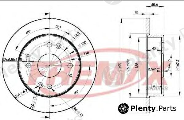  FREMAX part BD-0835 (BD0835) Brake Disc