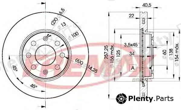  FREMAX part BD-0920 (BD0920) Brake Disc