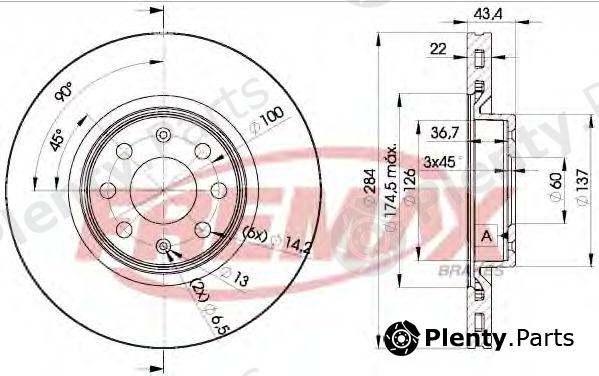  FREMAX part BD-0922 (BD0922) Brake Disc