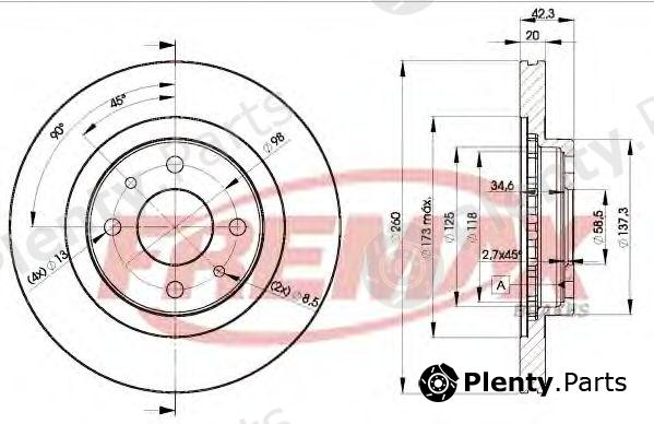  FREMAX part BD-1073 (BD1073) Brake Disc