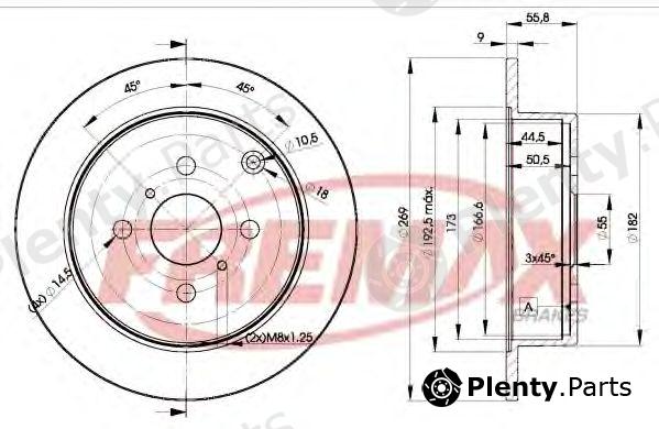  FREMAX part BD-1221 (BD1221) Brake Disc