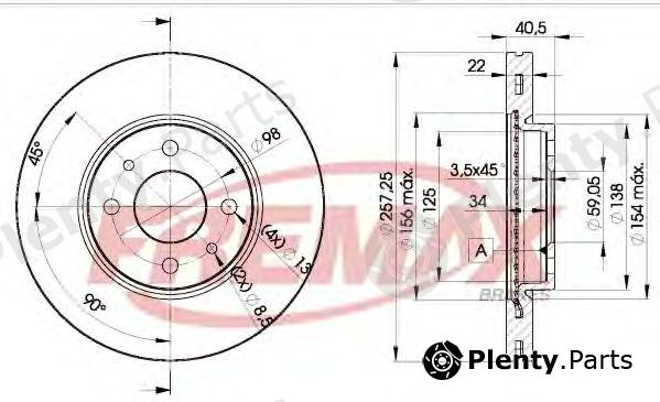  FREMAX part BD-1650 (BD1650) Brake Disc