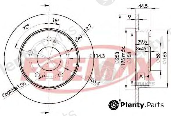  FREMAX part BD-2045 (BD2045) Brake Disc