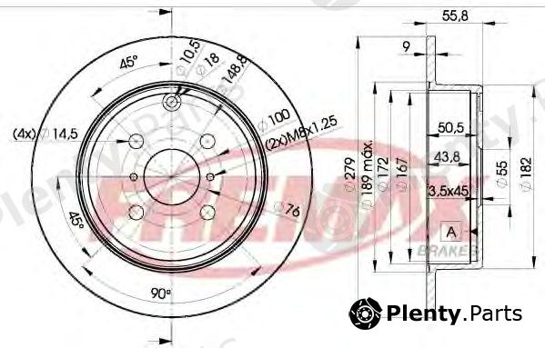  FREMAX part BD-2081 (BD2081) Brake Disc