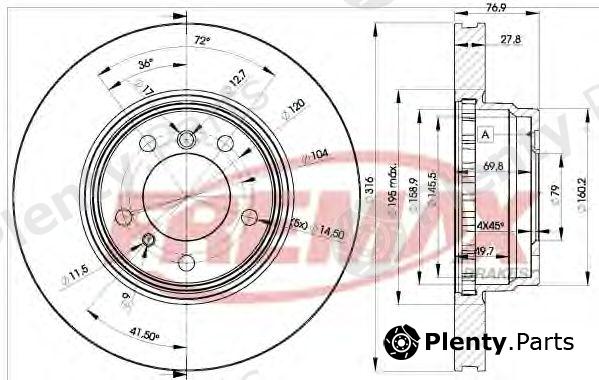  FREMAX part BD-2093 (BD2093) Brake Disc