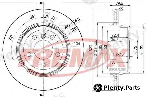  FREMAX part BD-2218 (BD2218) Brake Disc