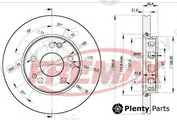  FREMAX part BD-2312 (BD2312) Brake Disc