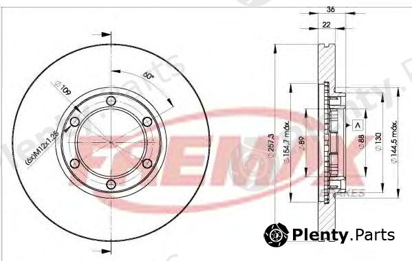  FREMAX part BD-2376 (BD2376) Brake Disc
