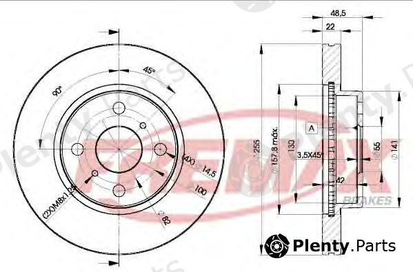  FREMAX part BD-2550 (BD2550) Brake Disc