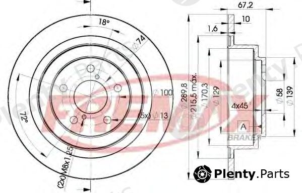  FREMAX part BD-2670 (BD2670) Brake Disc
