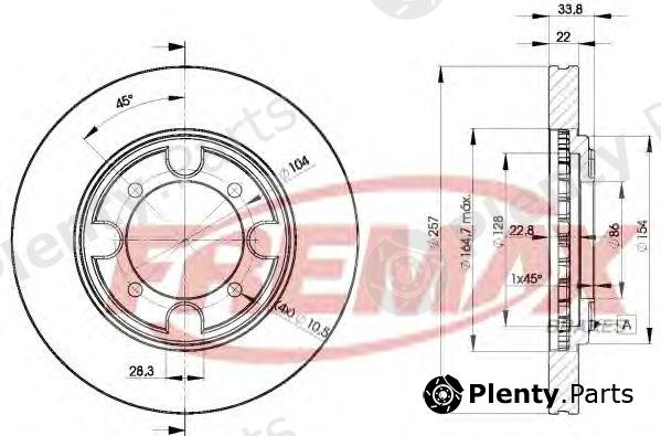  FREMAX part BD-2830 (BD2830) Brake Disc
