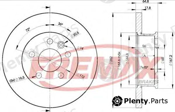  FREMAX part BD-3012 (BD3012) Brake Disc