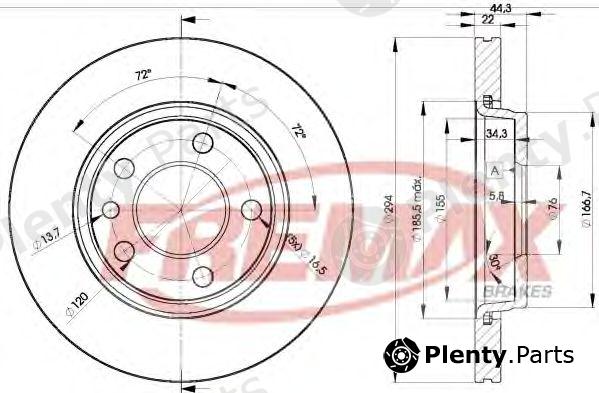  FREMAX part BD-3021 (BD3021) Brake Disc
