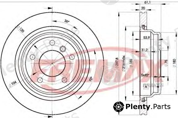  FREMAX part BD-3153 (BD3153) Brake Disc