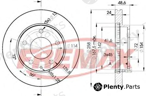  FREMAX part BD-3258 (BD3258) Brake Disc
