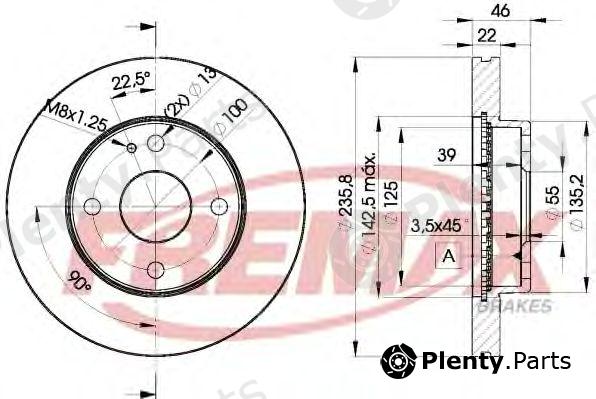  FREMAX part BD-3265 (BD3265) Brake Disc