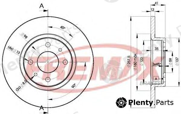  FREMAX part BD-3466 (BD3466) Brake Disc