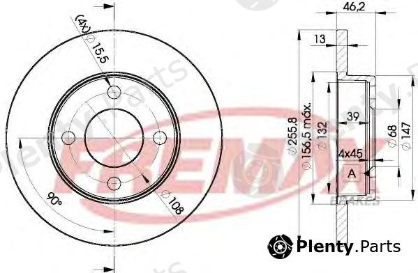  FREMAX part BD-3632 (BD3632) Brake Disc