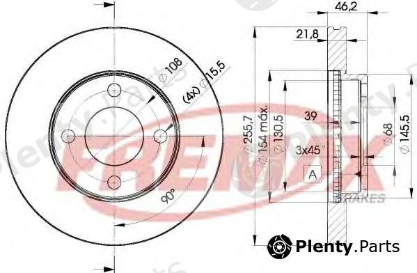  FREMAX part BD-3633 (BD3633) Brake Disc