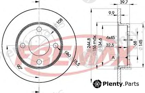  FREMAX part BD-3636 (BD3636) Brake Disc