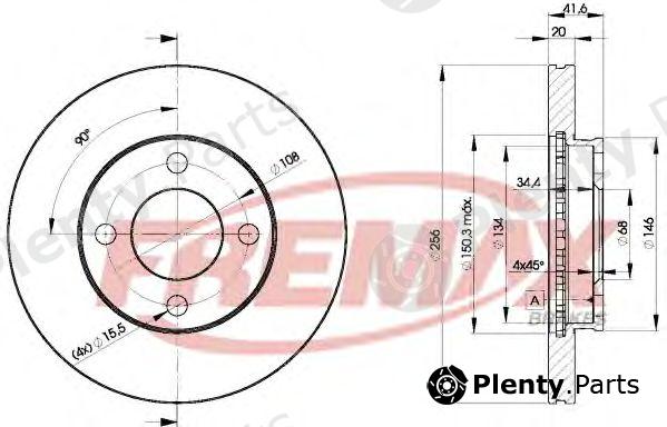  FREMAX part BD-3638 (BD3638) Brake Disc
