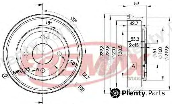  FREMAX part BD-3901 (BD3901) Brake Drum