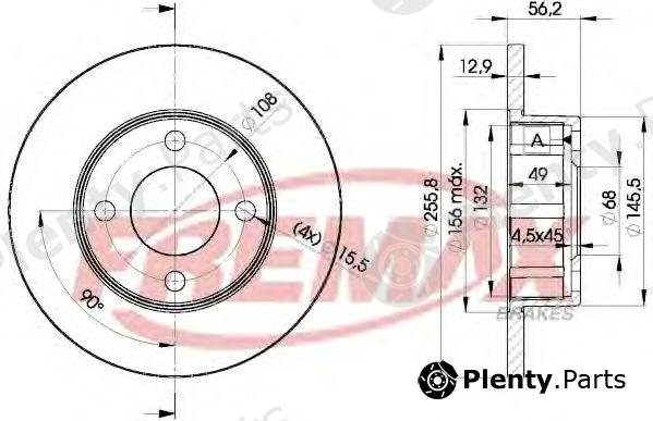  FREMAX part BD-4012 (BD4012) Brake Disc