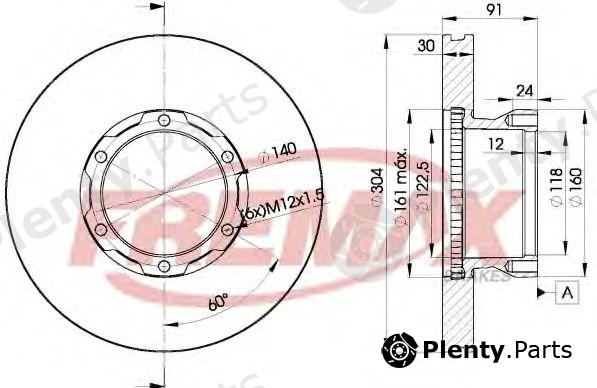  FREMAX part BD-4240 (BD4240) Brake Disc