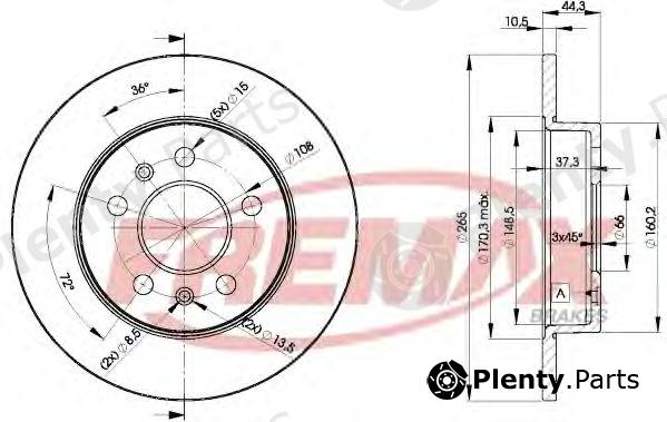  FREMAX part BD-4296 (BD4296) Brake Disc