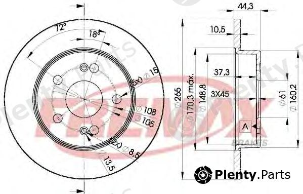  FREMAX part BD-4297 (BD4297) Brake Disc