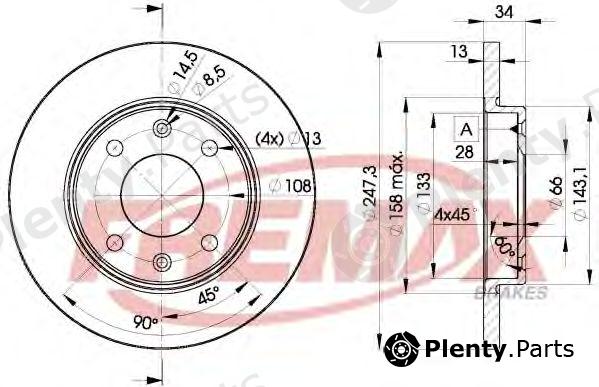  FREMAX part BD-4298 (BD4298) Brake Disc
