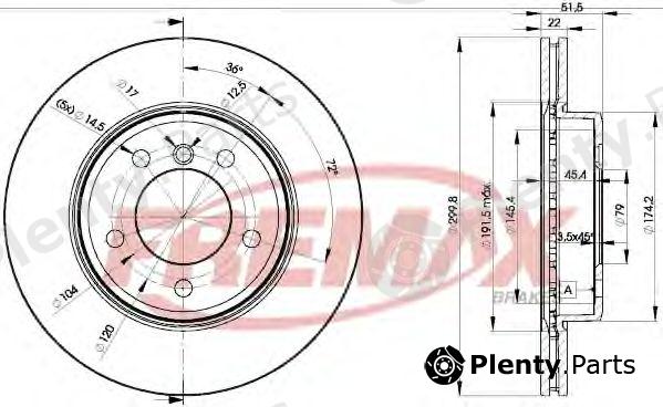  FREMAX part BD-4539 (BD4539) Brake Disc