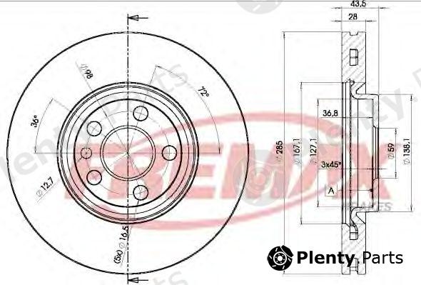  FREMAX part BD-4678 (BD4678) Brake Disc