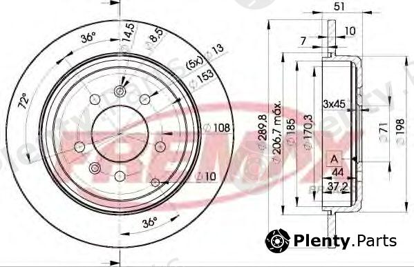  FREMAX part BD-4686 (BD4686) Brake Disc