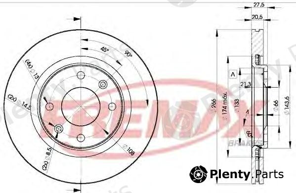  FREMAX part BD-4697 (BD4697) Brake Disc