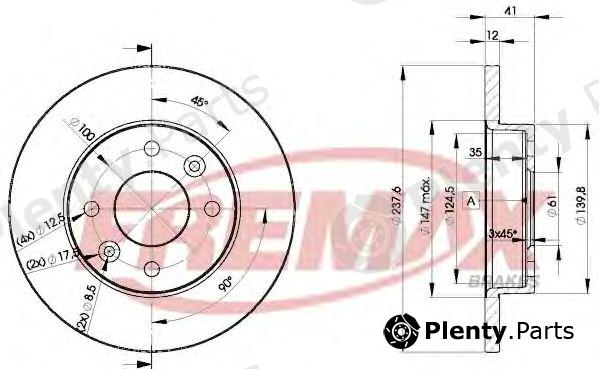  FREMAX part BD-4705 (BD4705) Brake Disc