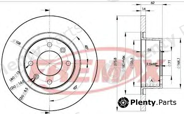  FREMAX part BD-4754 (BD4754) Brake Disc