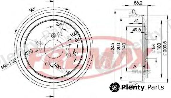  FREMAX part BD-4810 (BD4810) Brake Drum