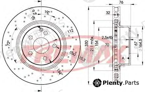  FREMAX part BD-5038 (BD5038) Brake Disc