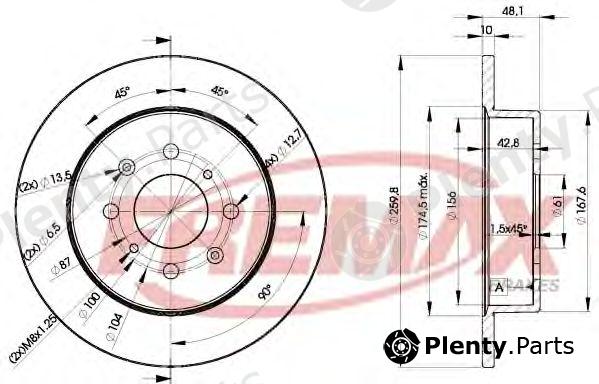  FREMAX part BD-5106 (BD5106) Brake Disc