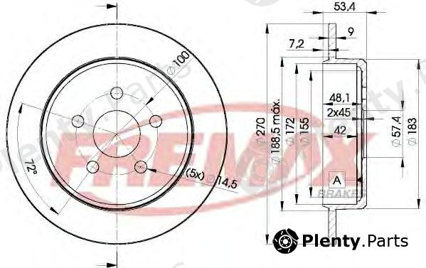  FREMAX part BD-5114 (BD5114) Brake Disc